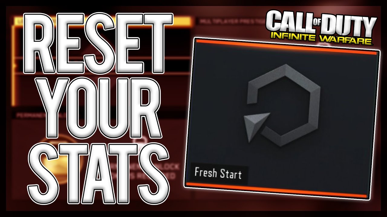 Reset Your Stats In Infinite Warfare Infinite Warfare Fresh Start YouTube