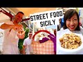 STREET FOOD in ITALY | SICILIAN street food in PALERMO, SICILY | Sicilian MARKET food +