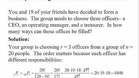 MATH117 - Section 11.2 - Permutations