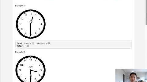 Leetcode - Angle Between Hands of a Clock (Python)