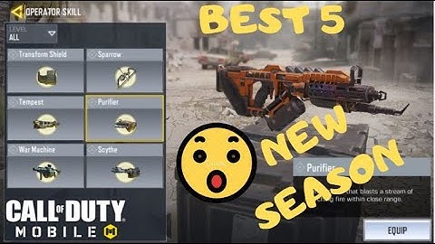BEST 5 Operator Skills in Call Of Duty Mobile (RANKED)  In NEW SEASON