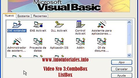 Curso de Visual Basic 6.0: - Video Nro 3 Combobox y ListBox