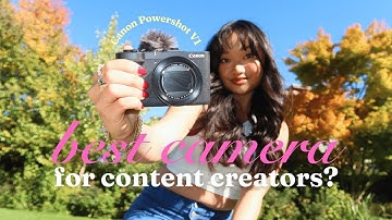 regular girl testing the best camera for content creators 𐙚 canon powershot v1 unboxing + review