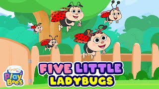 Five Little Ladybugs | A Cute and Educational Song for Kids