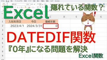 【Excel時短テクニック】"正確に"DATEDIF関数をつかって、勤続年数・満年齢を自動算出