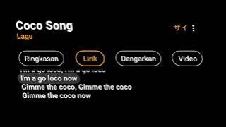 Mentahan Cpp Lirik Lagu Coco song New Trend TikTok Story Wa 30 Detik