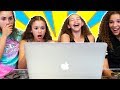 Reacting To Our FIRST Original Music Videos! (Haschak Sisters)