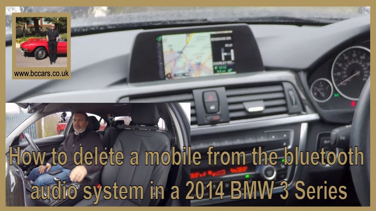 How to delete a mobile from the bluetooth audio system in a 2014 BMW 3 ...