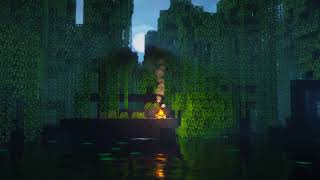 Relaxing by the fire in the jungle music c418