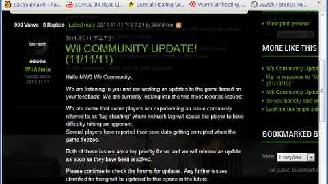 MW3 Wii: Incoming Patch #1