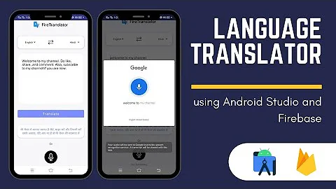 Language Translator app using Android Studio and Firebase | Java | Firebase | Android Studio