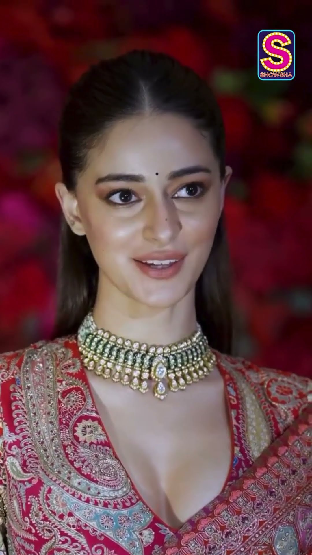 Ananya Panday Graces Aadar Jain \u0026 Alekha Advani's Wedding Ceremony in Tarun Tahiliani's Red Couture