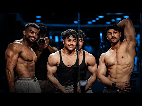 رحلة كمال الاجسام 24 تمرين دفع مع سليمان وأحمد