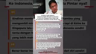 Purbaya Pertamina Terlalu Pintar Minyak Kita Dikirim Ke Singapura, Dijual Lagi Ke Kita
