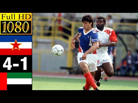 Yugoslavia 4-1 UAE World Cup 1990 | Full highlight | 1080p HD