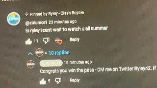 I WON RYLEY’S PASS ROYALE GIVEAWAY