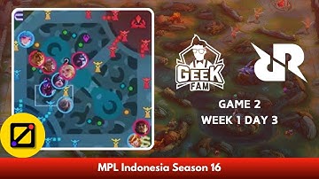 [Mini Map] Geek Fam ID vs RRQ Hoshi - Game 2 - Week 1 Day 3 - Regular Season - MPL ID S16