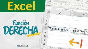 👍Apunte de Excel | Función DERECHA (RIGHT function in Excel)