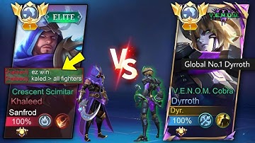 DYRROTH vs THE NEW KING OF EXP LANE KHALEED!! TUTORIAL: HOW TO COUNTER KHALEED - MLBB