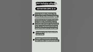 non bailable offence( 2) || #crpc #shortvideo #motivation #upsc #civiljudge