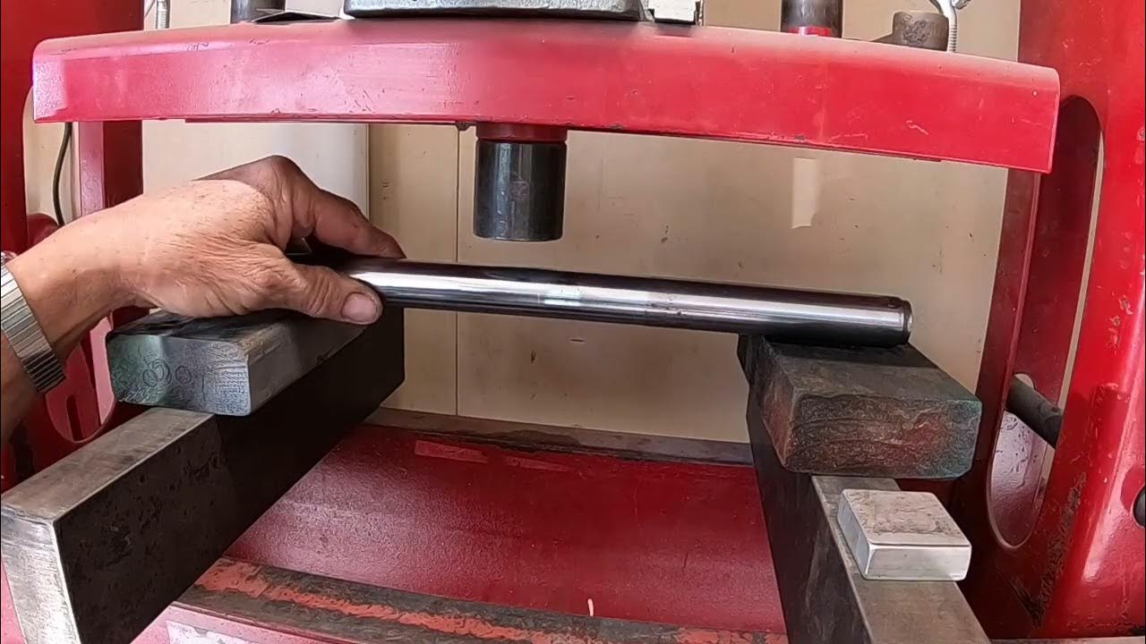Straightening motorcycle fork tubes, Yamaha YL1, Twin Jet 100 YouTube