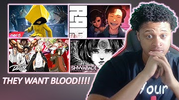 THEY WANT BLOOD!!!!! II SHWABADI/DPS/NLJ/GBJ/DZ8/NERDOUT & More II [Eli Reacts] #NerdcoreWeekend