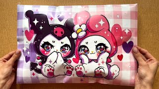 KUROMI and MELODY Blind Bags 💖 ASMR 💖 sanrio blind bag paper 💌 NEKEN DANA