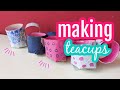 Making teacups out of toilet rolls