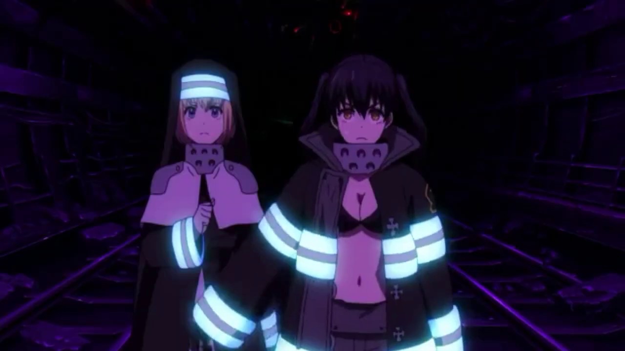 Tamaki and Iris vs Assaultwhite cald Fire Force YouTube