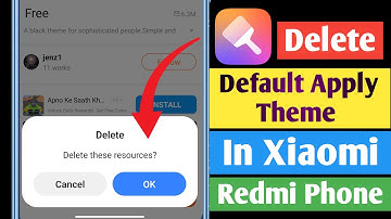 How to Delete Default Apply theme in Xiaomi Redmi phone | Delete Apply Theme in Mi Theme Store