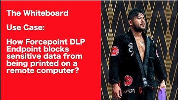 How Forcepoint DLP Endpoint blocks sensitive data from being printed on a remote computer. 1 of 2