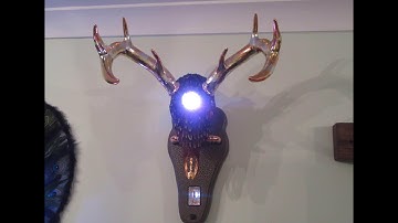 3D Printed Deer Skull - LED Neopixel Lamp - Arduino Skull - Weirdlyoneoffs
