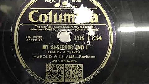 Harold Williams: My sheepdog and I. (1933).