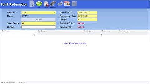 Tutorial: Smart TouchPOS Member Redeem Point
