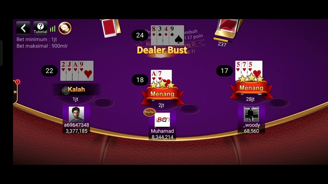 goldenGaming cara bermain blackjack vs bandar? menang 30 jt.. YouTube