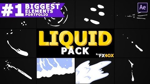 Liquid Shape Elements After Effects Templates