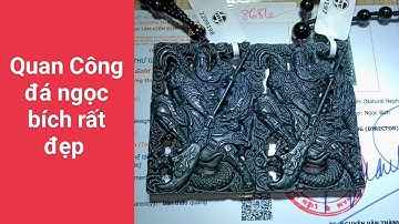 Quan Công đá ngọc bích chạm khắc rất đẹp 😍 868k 1 mặt dây chuyền có giấy kiểm định và dây chuyền
