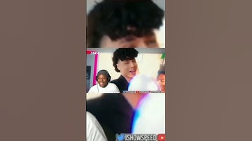 ishowspeed reacts to laray dissing him I kaicenat and adinross #viral #short #shorts #fyp