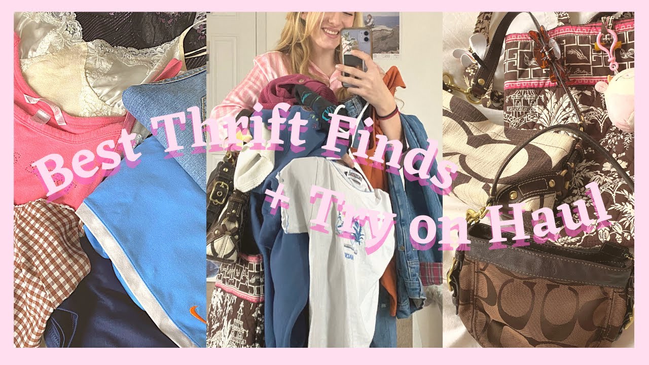 BEST THRIFT FINDS! + try on haul! ✨Actually Good✨Coach - Brandy - Vintage Y2k - Pinterest Wardrobe