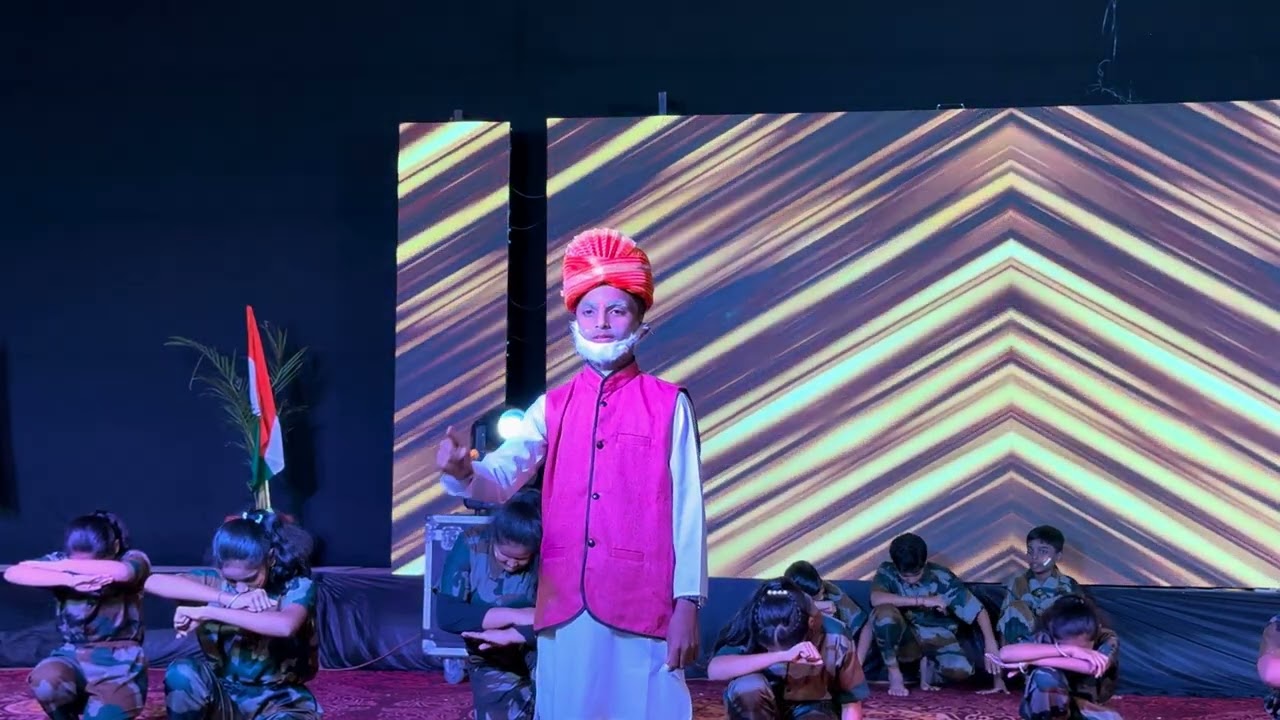 OPERATION SINDHOOR -“With high energy 5th students perform an dance on the theme Sindhoor .