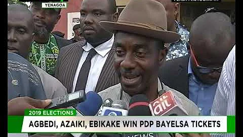 Agbedi, Azaiki Ebikake win PDP Bayelsa tickets