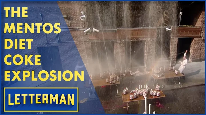 The Exploding Mentos & Diet Coke Experiment | David Letterman