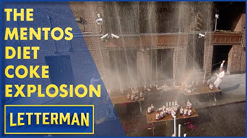 Het exploderende Mentos & Diet Coke-experiment | David Letterman