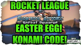 Rocket League Konami Code Easter Egg Hidden Feature Super Sonic Battle Cars Hidden Menu