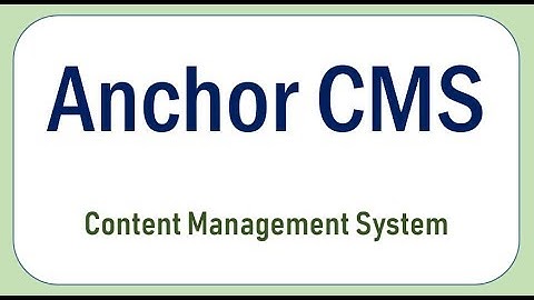 how to install #anchor centos 7 (CMS)