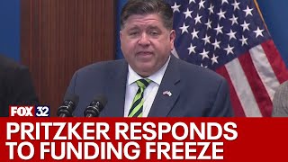 Pritzker responds to Trump's funding freeze