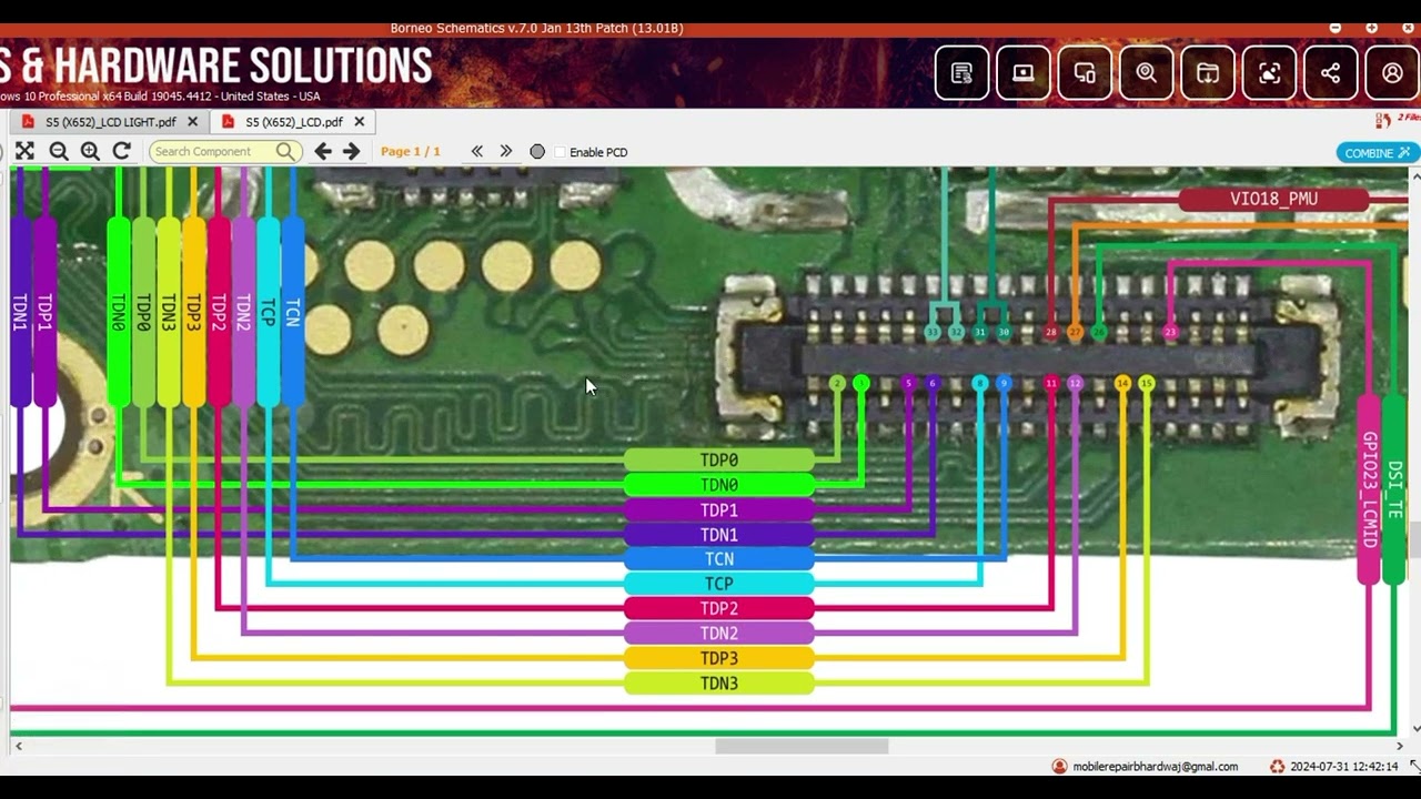 INFINIX S5 (x652) Lcd Line Repair Solution Diagram