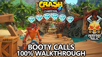 Crash Bandicoot 4 - 100% Walkthrough - Booty Calls - All Gems Perfect Relic