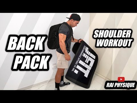 BACKPACK SHOULDER WORKOUT! - YouTube