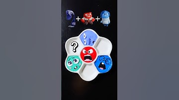Guess the mixed colors of Inside out 2  #insideout2 #insideout #colormixing #satisfying #asmr